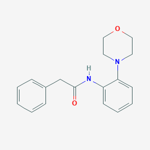 N-[2-(4-morpholinyl)phenyl]-2-phenylacetamide