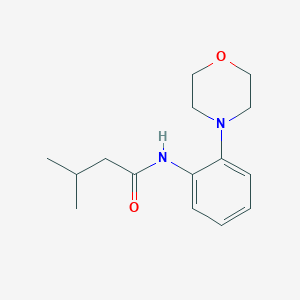 molecular formula C15H22N2O2 B244913 3-methyl-N-[2-(4-morpholinyl)phenyl]butanamide 