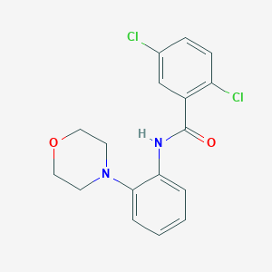 molecular formula C17H16Cl2N2O2 B244915 2,5-dichloro-N-[2-(4-morpholinyl)phenyl]benzamide 