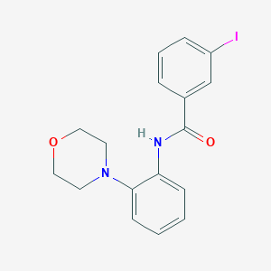 molecular formula C17H17IN2O2 B244916 3-iodo-N-[2-(4-morpholinyl)phenyl]benzamide 
