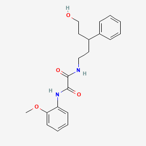 molecular formula C20H24N2O4 B2449186 N1-(5-hydroxy-3-phenylpentyl)-N2-(2-methoxyphenyl)oxalamide CAS No. 1788678-12-5