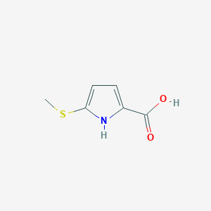 molecular formula C6H7NO2S B2449199 5-(甲硫基)-1H-吡咯-2-羧酸 CAS No. 1368113-19-2