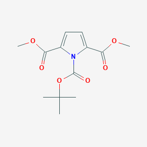 molecular formula C13H17NO6 B2449203 1H-Pyrrole-1,2,5-tricarboxylic acid 1-tert-butyl 2,5-dimethyl ester CAS No. 473401-82-0