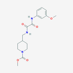 molecular formula C17H23N3O5 B2449233 4-((2-((3-甲氧苯基)氨基)-2-氧代乙酰氨基)甲基)哌啶-1-羧酸甲酯 CAS No. 1234878-98-8