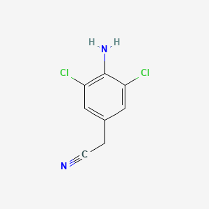 molecular formula C8H6Cl2N2 B2449269 (4-Amino-3,5-dichlorophenyl)acetonitrile CAS No. 109421-34-3
