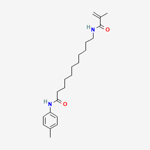 molecular formula C22H34N2O2 B2449270 2-甲基-N-[11-氧代-11-(4-甲苯胺基)十一烷基]丙烯酰胺 CAS No. 866132-11-8