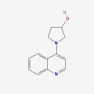 B2449273 1-(Quinolin-4-yl)pyrrolidin-3-ol CAS No. 916663-95-1