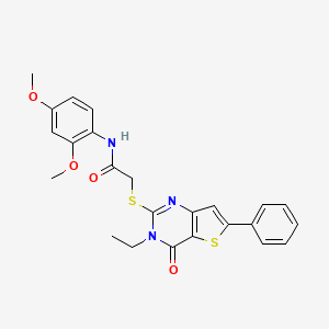 molecular formula C24H23N3O4S2 B2449276 2-[4-(4-methylpiperidin-1-yl)-1-oxophthalazin-2(1H)-yl]-N-phenylacetamide CAS No. 1207013-71-5