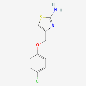 B2449278 4-[(4-Chlorophenoxy)methyl]-1,3-thiazol-2-amine CAS No. 690692-91-2