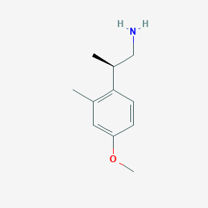 B2449279 (2R)-2-(4-Methoxy-2-methylphenyl)propan-1-amine CAS No. 2248202-26-6