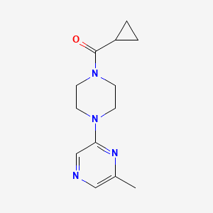 molecular formula C13H18N4O B2449281 环丙基(4-(6-甲基吡嗪-2-基)哌嗪-1-基)甲酮 CAS No. 2034511-55-0