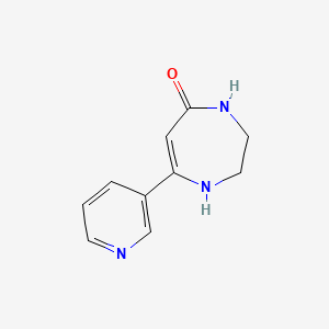 7-pyridin-3-yl-1,2,3,4-tetrahydro-1,4-diazepin-5-one