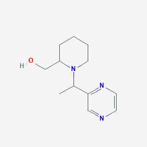 (1-(1-(Pyrazin-2-yl)ethyl)piperidin-2-yl)methanol