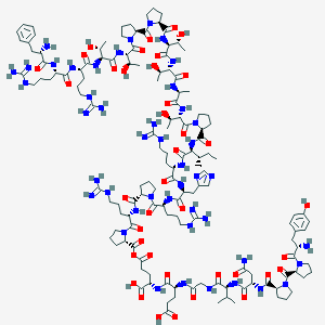 molecular formula C139H219N45O39 B024493 CS4 Peptide CAS No. 107978-80-3