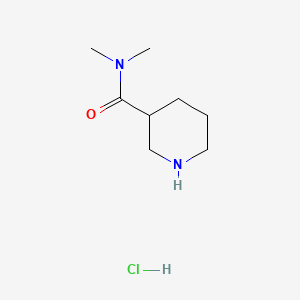 molecular formula C8H17ClN2O B2449302 N,N-dimethylpiperidine-3-carboxamide hydrochloride CAS No. 112950-94-4; 6270-42-4