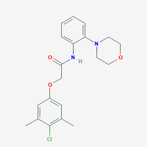 molecular formula C20H23ClN2O3 B244932 2-(4-chloro-3,5-dimethylphenoxy)-N-[2-(4-morpholinyl)phenyl]acetamide 