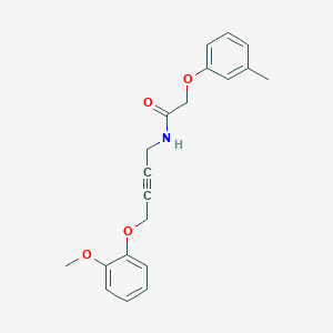 molecular formula C20H21NO4 B2449323 N-(4-(2-甲氧基苯氧基)丁-2-炔-1-基)-2-(间甲苯氧基)乙酰胺 CAS No. 1421512-51-7