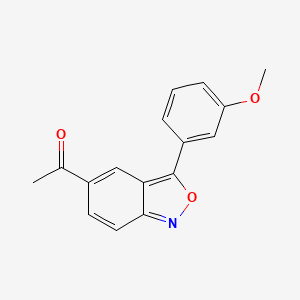 molecular formula C16H13NO3 B2449335 1-[3-(3-Methoxyphenyl)-2,1-benzisoxazol-5-yl]-1-ethanone CAS No. 439094-71-0