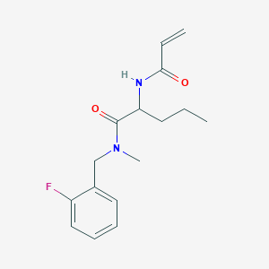 N-[(2-Fluorophenyl)methyl]-N-methyl-2-(prop-2-enoylamino)pentanamide