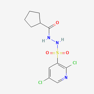 N'-[(2,5-dichloropyridin-3-yl)sulfonyl]cyclopentanecarbohydrazide