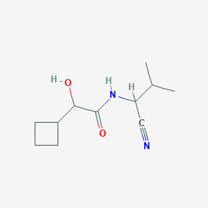 N-(1-Cyano-2-methylpropyl)-2-cyclobutyl-2-hydroxyacetamide