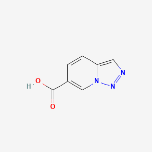 molecular formula C7H5N3O2 B2449362 [1,2,3]三唑并[1,5-a]吡啶-6-羧酸 CAS No. 1555795-83-9