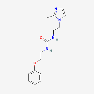 B2449389 1-(2-(2-methyl-1H-imidazol-1-yl)ethyl)-3-(2-phenoxyethyl)urea CAS No. 1396706-63-0