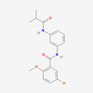 molecular formula C18H19BrN2O3 B244939 5-bromo-N-[3-(isobutyrylamino)phenyl]-2-methoxybenzamide 