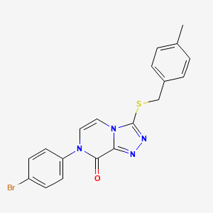 B2449395 7-(4-bromophenyl)-3-((4-methylbenzyl)thio)-[1,2,4]triazolo[4,3-a]pyrazin-8(7H)-one CAS No. 1242857-95-9