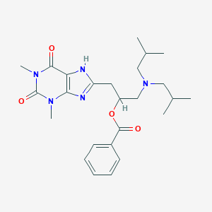 molecular formula C25H35N5O4 B024494 7-(3-Diisobutylamino-2-benzoyloxypropyl)theophylline CAS No. 102367-57-7