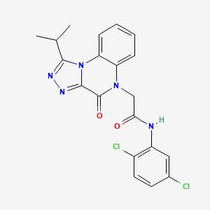 molecular formula C20H17Cl2N5O2 B2449403 N-(2,5-dichlorophenyl)-2-(1-isopropyl-4-oxo-[1,2,4]triazolo[4,3-a]quinoxalin-5(4H)-yl)acetamide CAS No. 1357852-14-2