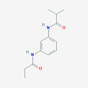 molecular formula C13H18N2O2 B244941 2-methyl-N-[3-(propanoylamino)phenyl]propanamide 
