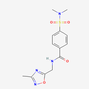 4-(N,N-dimethylsulfamoyl)-N-((3-methyl-1,2,4-oxadiazol-5-yl)methyl)benzamide