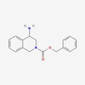 molecular formula C17H18N2O2 B2449430 Benzyl 4-amino-3,4-dihydroisoquinoline-2(1H)-carboxylate CAS No. 1936603-13-2