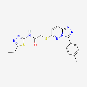 N-(5-ETHYL-1,3,4-THIADIAZOL-2-YL)-2-{[3-(4-METHYLPHENYL)-[1,2,4]TRIAZOLO[4,3-B]PYRIDAZIN-6-YL]SULFANYL}ACETAMIDE