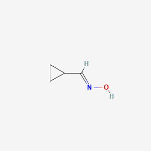molecular formula C4H7NO B2449439 (NE)-N-(cyclopropylmethylidene)hydroxylamine CAS No. 66291-30-3