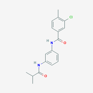 molecular formula C18H19ClN2O2 B244944 3-chloro-N-[3-(isobutyrylamino)phenyl]-4-methylbenzamide 
