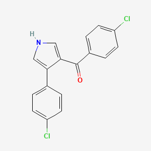 molecular formula C17H11Cl2NO B2449448 3-(4-クロロベンゾイル)-4-(4-クロロフェニル)-1H-ピロール CAS No. 170939-22-7