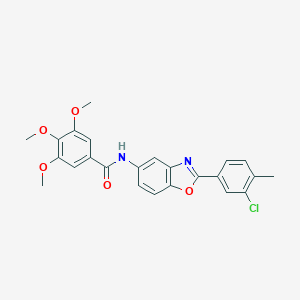 N-[2-(3-chloro-4-methylphenyl)-1,3-benzoxazol-5-yl]-3,4,5-trimethoxybenzamide