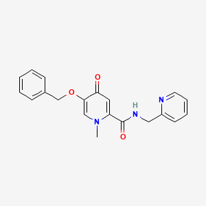 5-(benzyloxy)-1-methyl-4-oxo-N-(pyridin-2-ylmethyl)-1,4-dihydropyridine-2-carboxamide