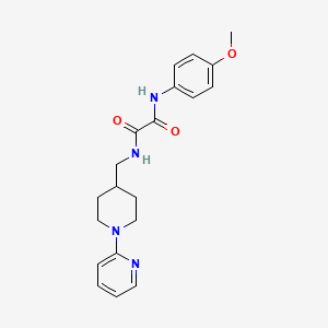 molecular formula C20H24N4O3 B2449475 N1-(4-methoxyphenyl)-N2-((1-(pyridin-2-yl)piperidin-4-yl)methyl)oxalamide CAS No. 1235329-66-4