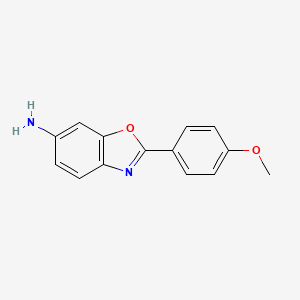 molecular formula C14H12N2O2 B2449477 2-(4-Methoxyphenyl)-1,3-benzoxazol-6-amine CAS No. 69657-62-1