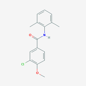 molecular formula C16H16ClNO2 B244948 3-chloro-N-(2,6-dimethylphenyl)-4-methoxybenzamide 