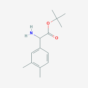 B2449495 Tert-butyl 2-amino-2-(3,4-dimethylphenyl)acetate CAS No. 2248260-33-3