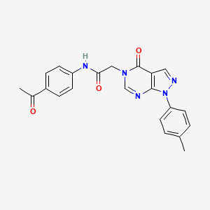N-(4-acetylphenyl)-2-[1-(4-methylphenyl)-4-oxopyrazolo[3,4-d]pyrimidin-5-yl]acetamide