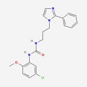1-(5-chloro-2-methoxyphenyl)-3-(3-(2-phenyl-1H-imidazol-1-yl)propyl)urea