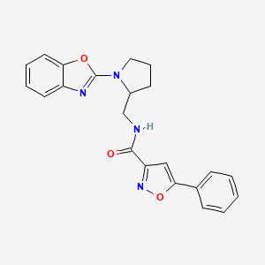 N-((1-(benzo[d]oxazol-2-yl)pyrrolidin-2-yl)methyl)-5-phenylisoxazole-3-carboxamide