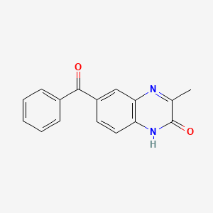 molecular formula C16H12N2O2 B2449553 (2-Hydroxy-3-methylquinoxalin-6-yl)(phenyl)methanone CAS No. 325469-51-0