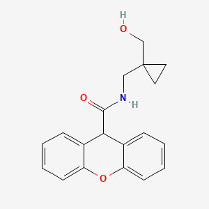 molecular formula C19H19NO3 B2449556 N-((1-(羟甲基)环丙基)甲基)-9H-呫吨-9-甲酰胺 CAS No. 1251578-81-0