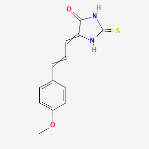 5-[3-(4-Methoxyphenyl)prop-2-enylidene]-2-sulfanylideneimidazolidin-4-one
